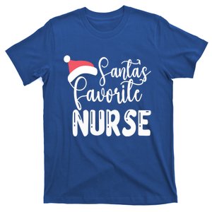 SantaS Favorite Nurse Funny Christmas Party Nurse Nursing Gift T-Shirt