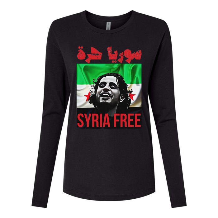 Syria Free Now The Syrian People Liberated Womens Cotton Relaxed Long Sleeve T-Shirt