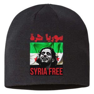 Syria Free Now The Syrian People Liberated Sustainable Beanie