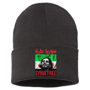 Syria Free Now The Syrian People Liberated Sustainable Knit Beanie