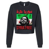 Syria Free Now The Syrian People Liberated Cropped Pullover Crew