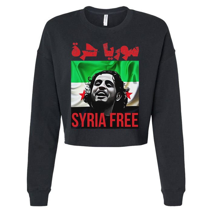 Syria Free Now The Syrian People Liberated Cropped Pullover Crew