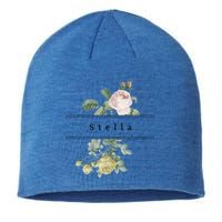 Stella First Name Vintage Roses Wedding Shower Rose Gift Sustainable Beanie