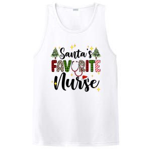 SantaS Favorite Nurse Xmas Light Santa Hat Christmas Great Gift PosiCharge Competitor Tank