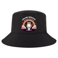 Saying Feeling Nervous Might Have To Poop Soon Cat Funny Cool Comfort Performance Bucket Hat