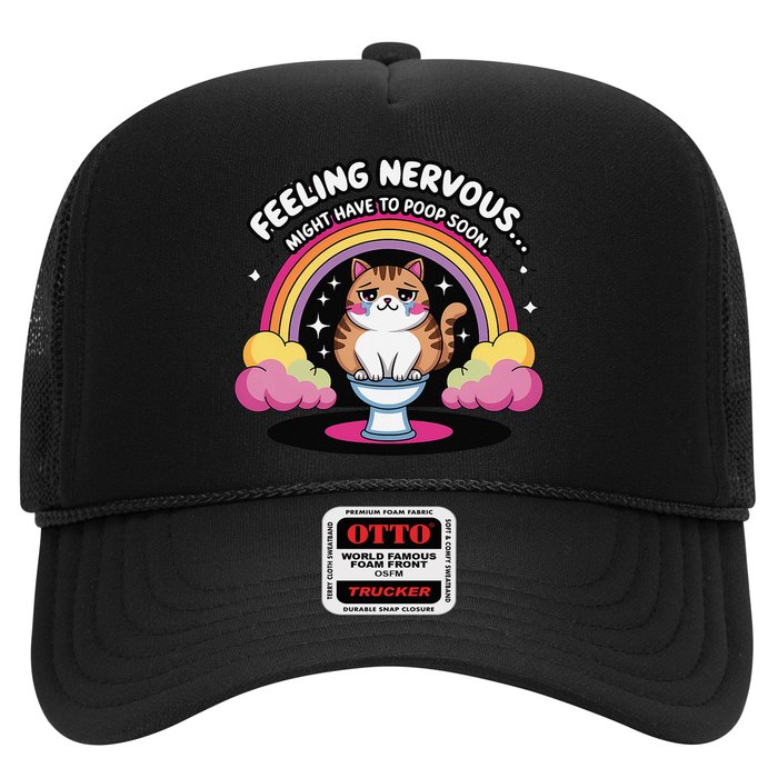 Saying Feeling Nervous Might Have To Poop Soon Cat Funny Hat