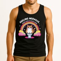 Saying Feeling Nervous Might Have To Poop Soon Cat Funny Tank Top