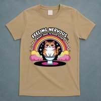 Saying Feeling Nervous Might Have To Poop Soon Cat Funny T-Shirt
