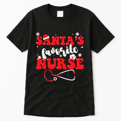 SantaS Favorite Nurse Christmas Tall T-Shirt