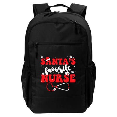 SantaS Favorite Nurse Christmas Backpack