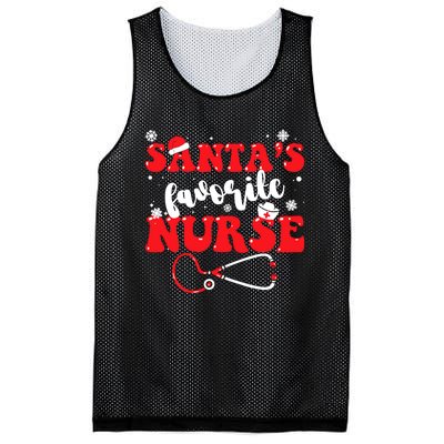 SantaS Favorite Nurse Christmas Mesh Reversible Basketball Jersey Tank