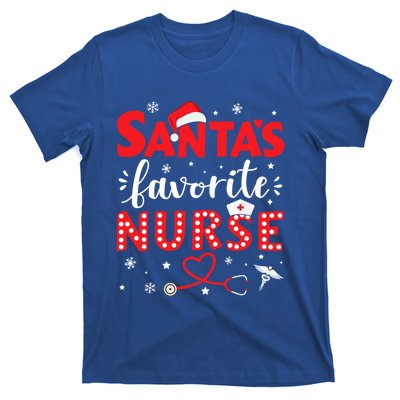 Santa Favorite Nurse For Christmas In Hospital Gift T-Shirt