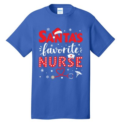 Santa Favorite Nurse For Christmas In Hospital Gift Tall T-Shirt