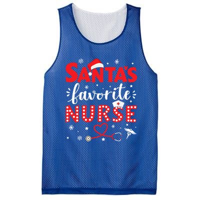 Santa Favorite Nurse For Christmas In Hospital Gift Mesh Reversible Basketball Jersey Tank