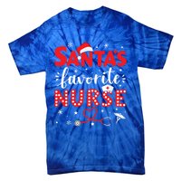 Santa Favorite Nurse For Christmas In Hospital Gift Tie-Dye T-Shirt