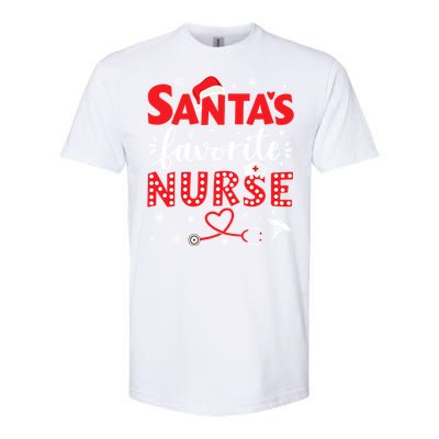 Santa Favorite Nurse For Christmas In Hospital Gift Softstyle CVC T-Shirt