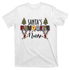 Santa Favorite Nurse Holiday Christmas Merry Xmas T-Shirt