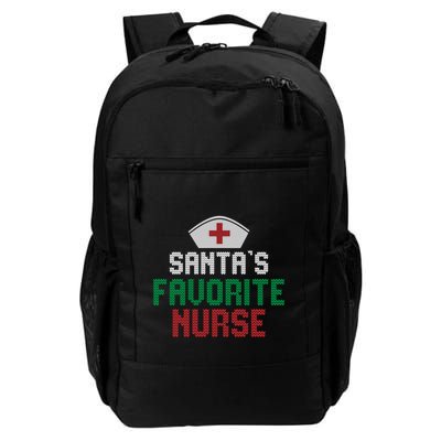 Santas Favorite Nurse Christmas Rn Nursing Ugly XMas Pajama Meaningful Gift Backpack