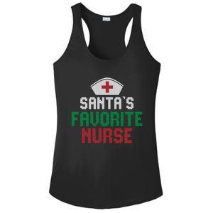 Santas Favorite Nurse Christmas Rn Nursing Ugly XMas Pajama Meaningful Gift Ladies PosiCharge Competitor Racerback Tank