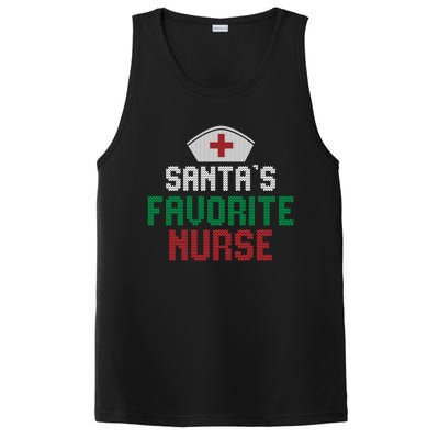 Santas Favorite Nurse Christmas Rn Nursing Ugly XMas Pajama Meaningful Gift PosiCharge Competitor Tank