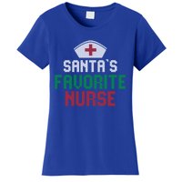 Santas Favorite Nurse Christmas Rn Nursing Ugly XMas Pajama Meaningful Gift Women's T-Shirt