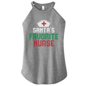 Santas Favorite Nurse Christmas Rn Nursing Ugly XMas Pajama Meaningful Gift Women's Perfect Tri Rocker Tank