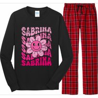 Sabrina First Name I Love Sabrina Groovy 80S Vintage Long Sleeve Pajama Set