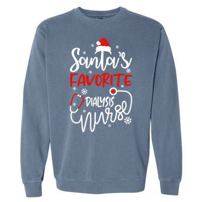 Santas Favorite Nurse Gift Garment-Dyed Sweatshirt