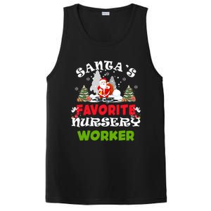 SantaS Favorite Nursery Worker Funny Christmas Gift Great Gift PosiCharge Competitor Tank