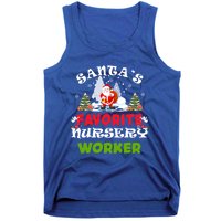 SantaS Favorite Nursery Worker Funny Christmas Gift Great Gift Tank Top