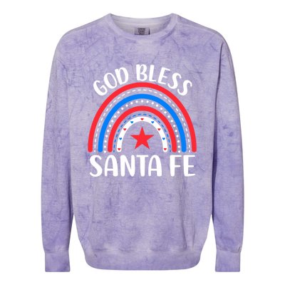 Santa Fe New Mexico Gift I Love Santa Fe Usa Gift Colorblast Crewneck Sweatshirt