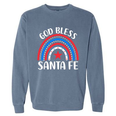 Santa Fe New Mexico Gift I Love Santa Fe Usa Gift Garment-Dyed Sweatshirt