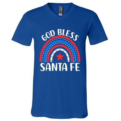 Santa Fe New Mexico Gift I Love Santa Fe Usa Gift V-Neck T-Shirt