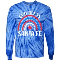 Santa Fe New Mexico Gift I Love Santa Fe Usa Gift Tie-Dye Long Sleeve Shirt