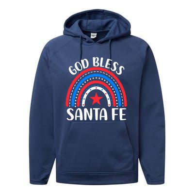 Santa Fe New Mexico Gift I Love Santa Fe Usa Gift Performance Fleece Hoodie