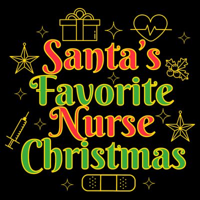 Santa's Favorite Nurse Cute Funny Christmas RN T-Shirt