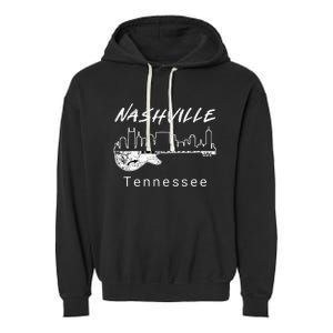 Souvenir From Nashville Guitar Nashville Garment-Dyed Fleece Hoodie