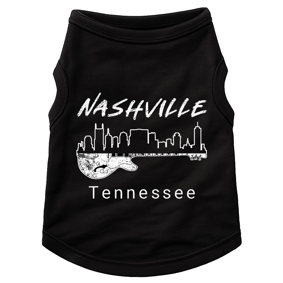 Souvenir From Nashville Guitar Nashville Doggie Tank