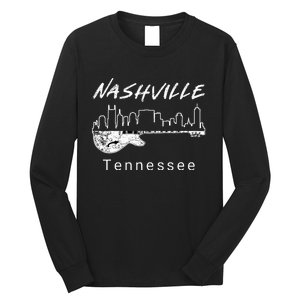 Souvenir From Nashville Guitar Nashville Long Sleeve Shirt