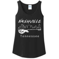 Souvenir From Nashville Guitar Nashville Ladies Essential Tank