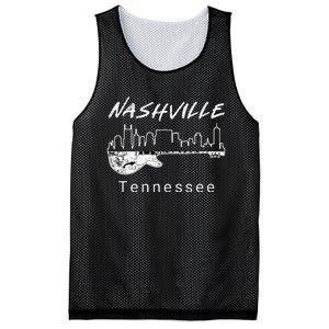 Souvenir From Nashville Guitar Nashville Mesh Reversible Basketball Jersey Tank