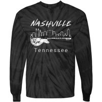 Souvenir From Nashville Guitar Nashville Tie-Dye Long Sleeve Shirt