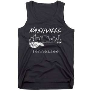 Souvenir From Nashville Guitar Nashville Tank Top