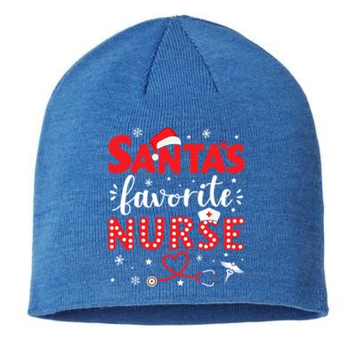 Santa Favorite Nurse For Christmas In Hospital Gift Sustainable Beanie