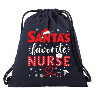 Santa Favorite Nurse For Christmas In Hospital Gift Drawstring Bag