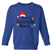 Santas Favorite Nurse Christmas 2020 Gift Cute Gift Toddler Sweatshirt