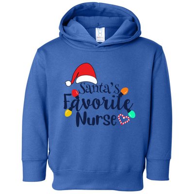 Santas Favorite Nurse Christmas 2020 Gift Cute Gift Toddler Hoodie