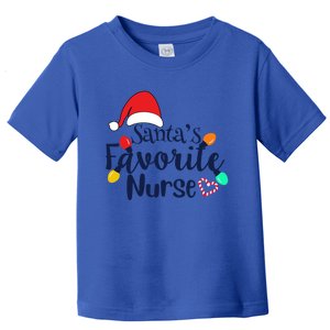 Santas Favorite Nurse Christmas 2020 Gift Cute Gift Toddler T-Shirt