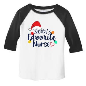 Santas Favorite Nurse Christmas 2020 Gift Cute Gift Toddler Fine Jersey T-Shirt