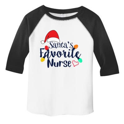 Santas Favorite Nurse Christmas 2020 Gift Cute Gift Toddler Fine Jersey T-Shirt